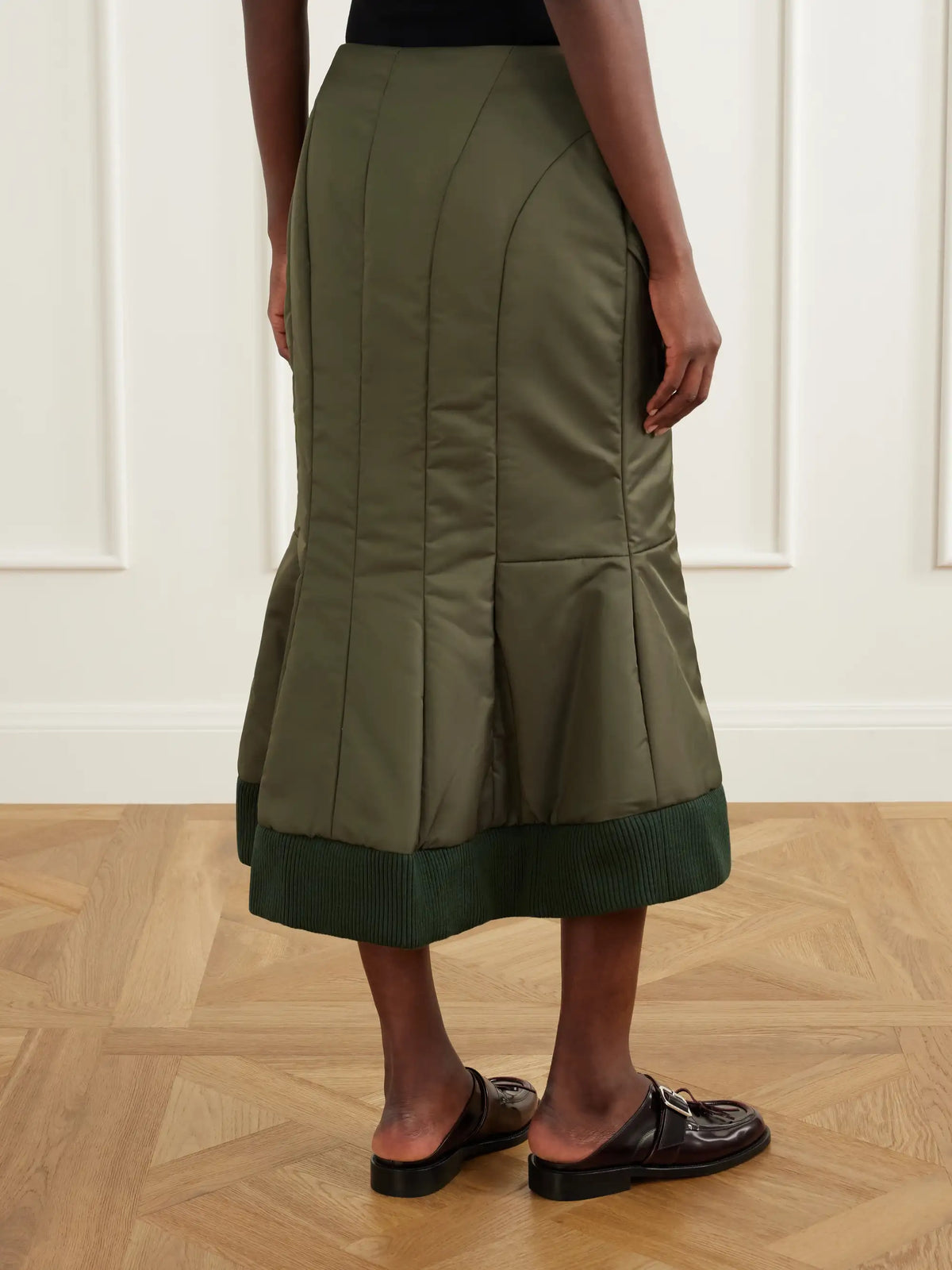 Simone Rocha Satin Midi Skirt