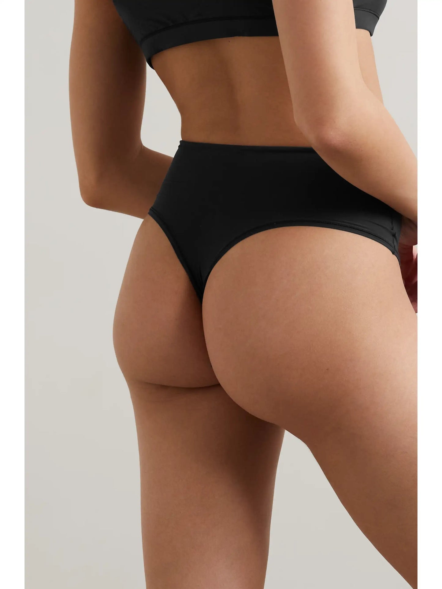 Fits Everybody High Waisted Thong - Onyx