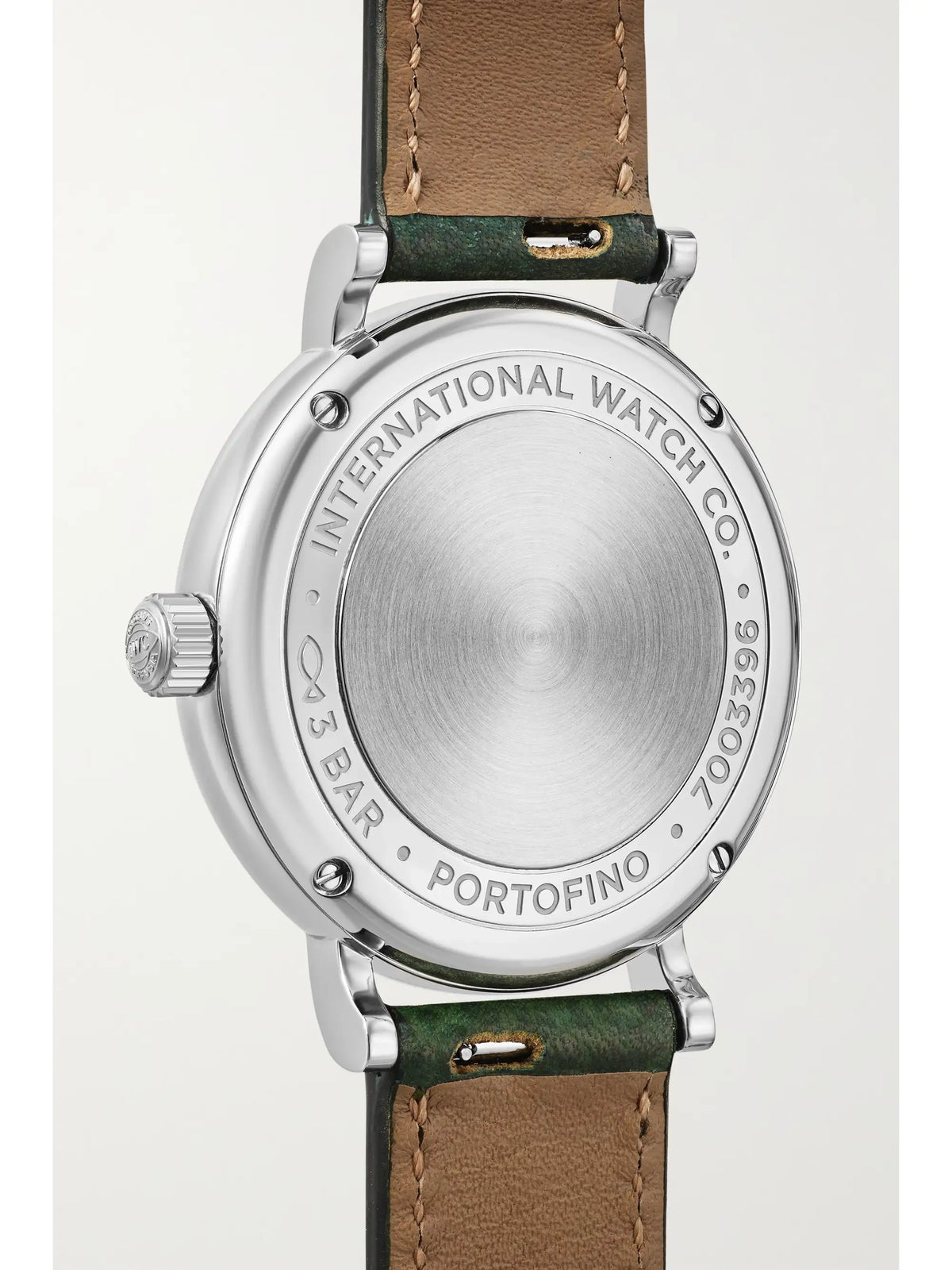 Portofino Automatic 34mm Stainless Steel, Textured-leather And Diamond Watch