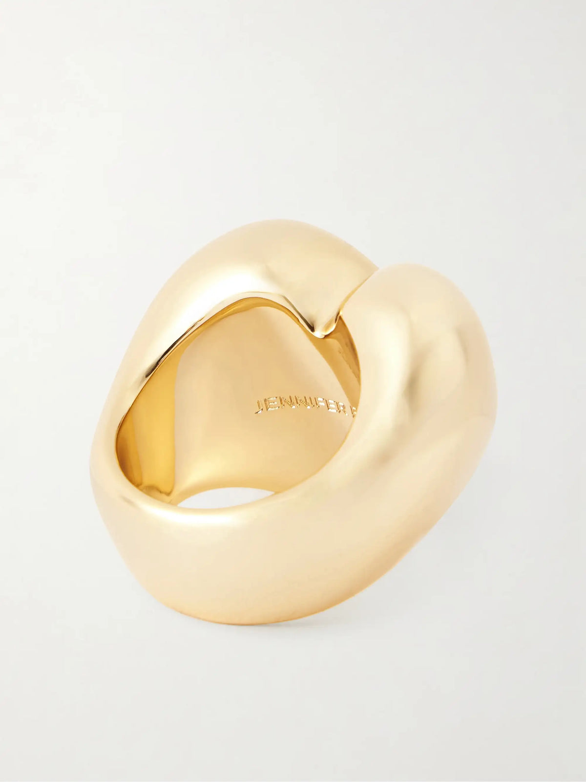Puffy Heart Gold-plated Ring