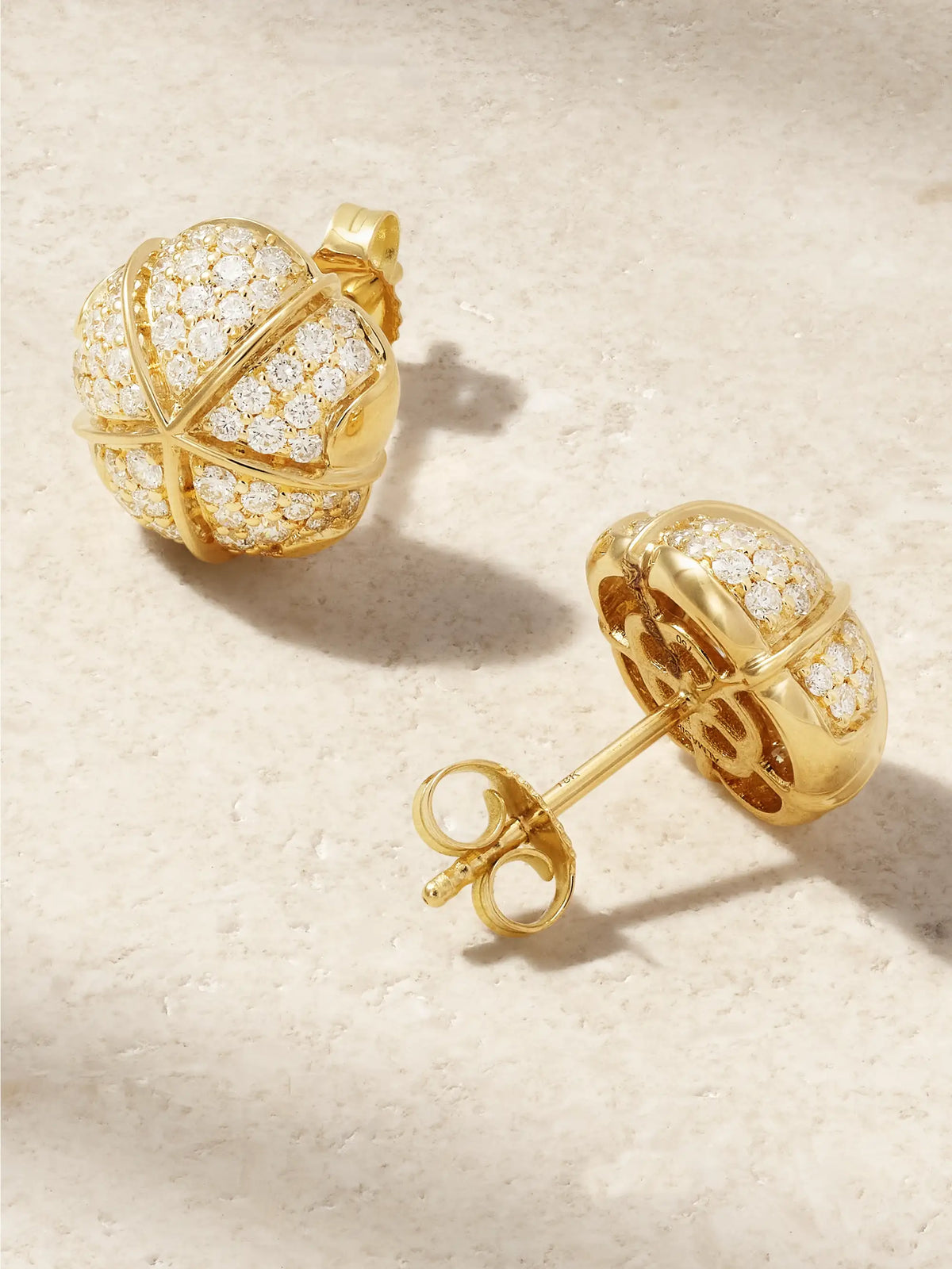 Terra Nova Large 18-karat Gold Diamond Earrings