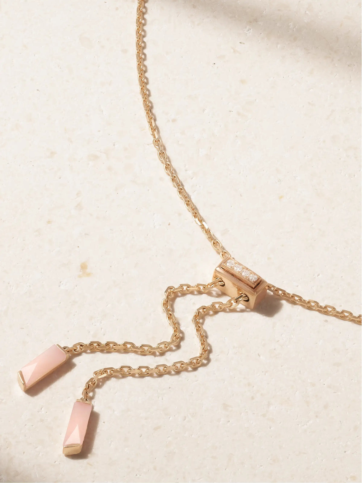 Wings Rising 18-karat Rose Gold, Opal And Diamond Necklace