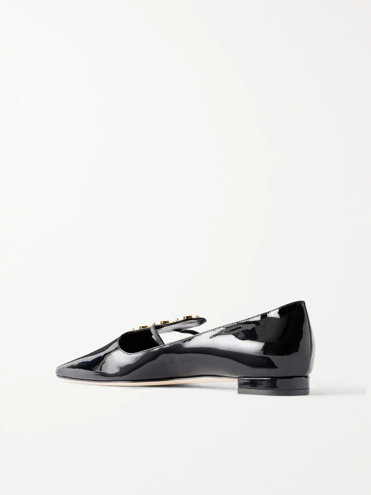 Khafre Embellished Patent-leather Flats