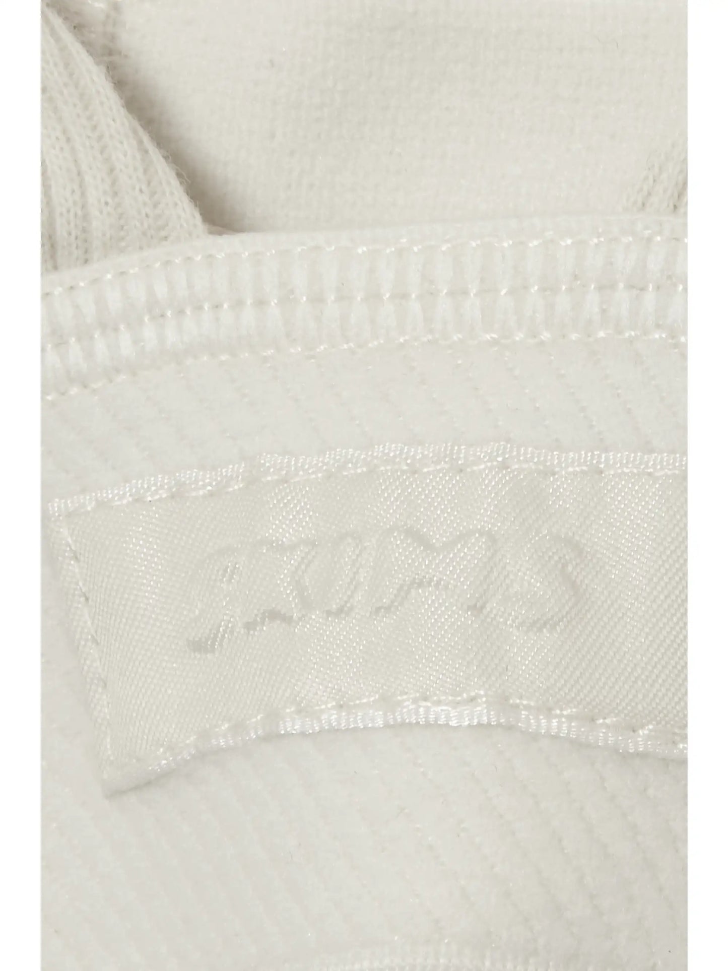 Plunge Ribbed Cotton-blend Jersey Bralette - Bone