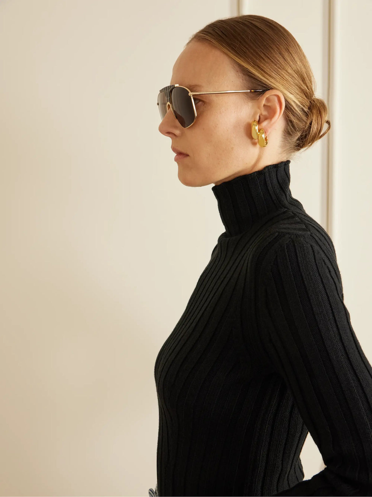 Alaïa Aviator-style Gold-tone And Tortoiseshell Acetate Sunglasses