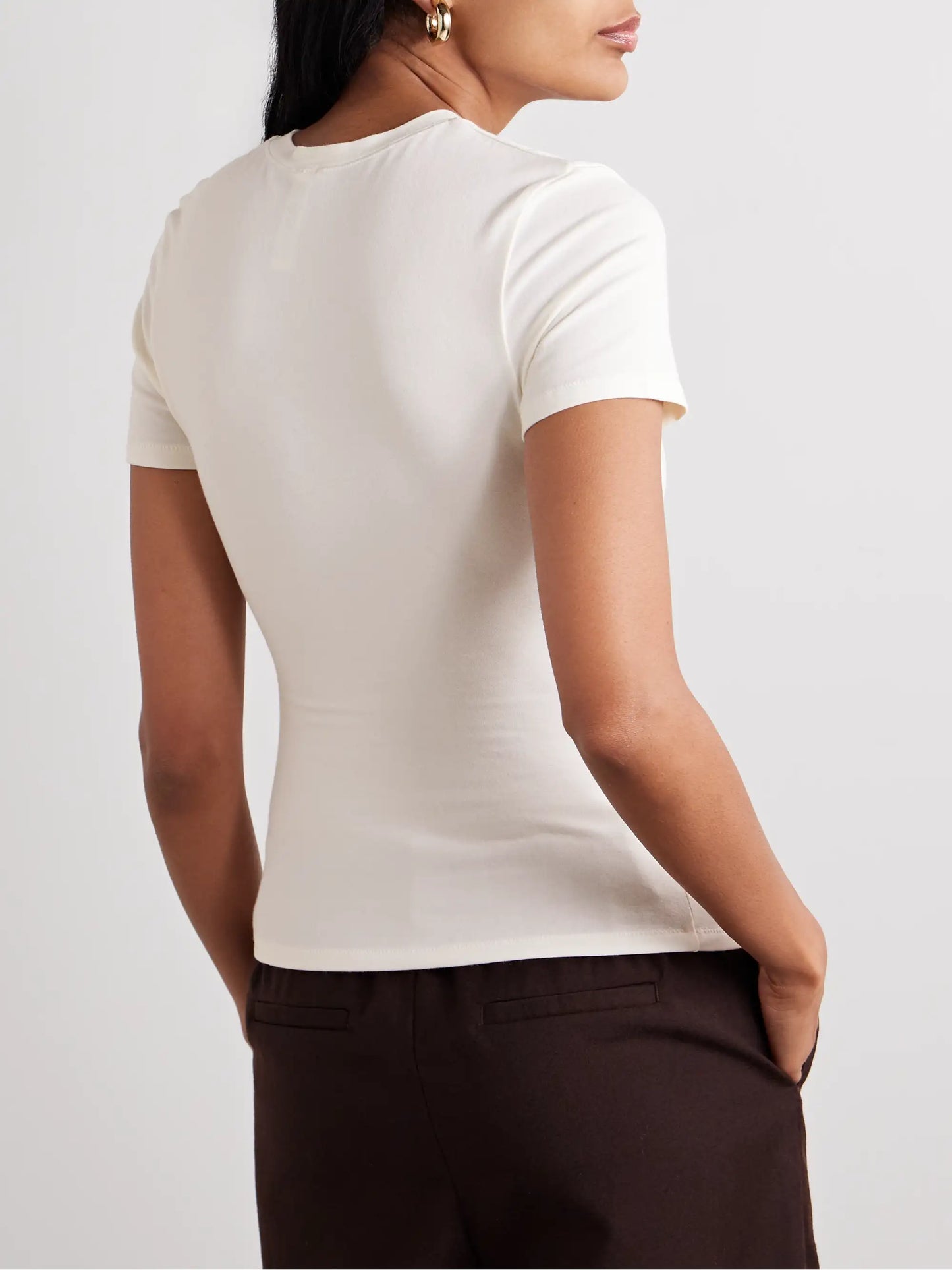 Stretch-cotton Jersey T-shirt - Marble