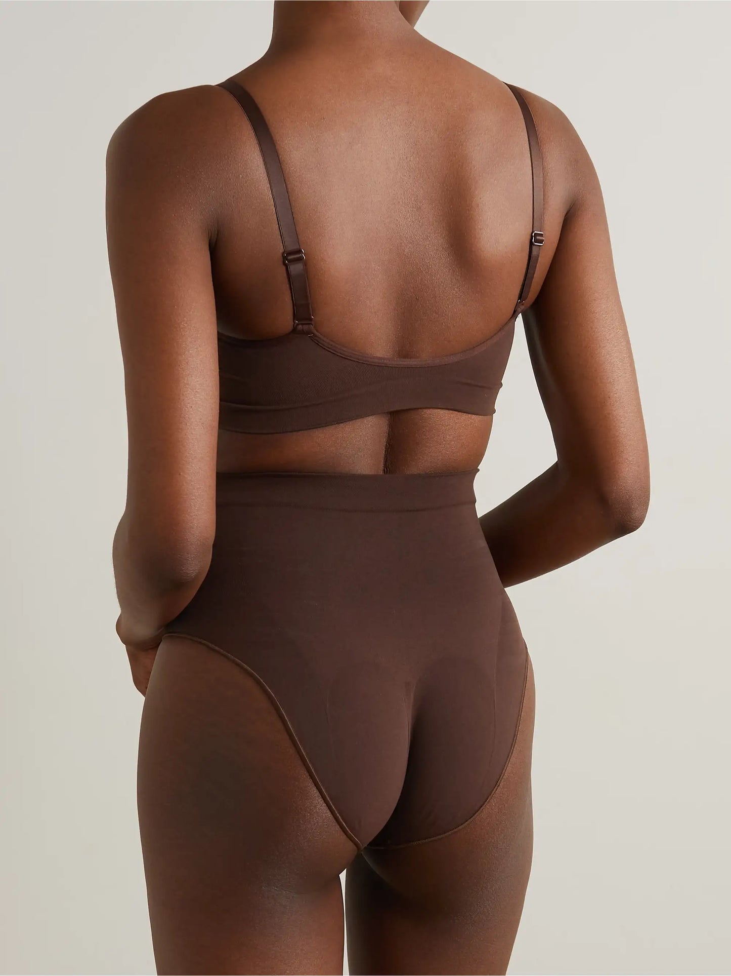 Seamless Sculpt Mid Waist Brief - Cocoa
