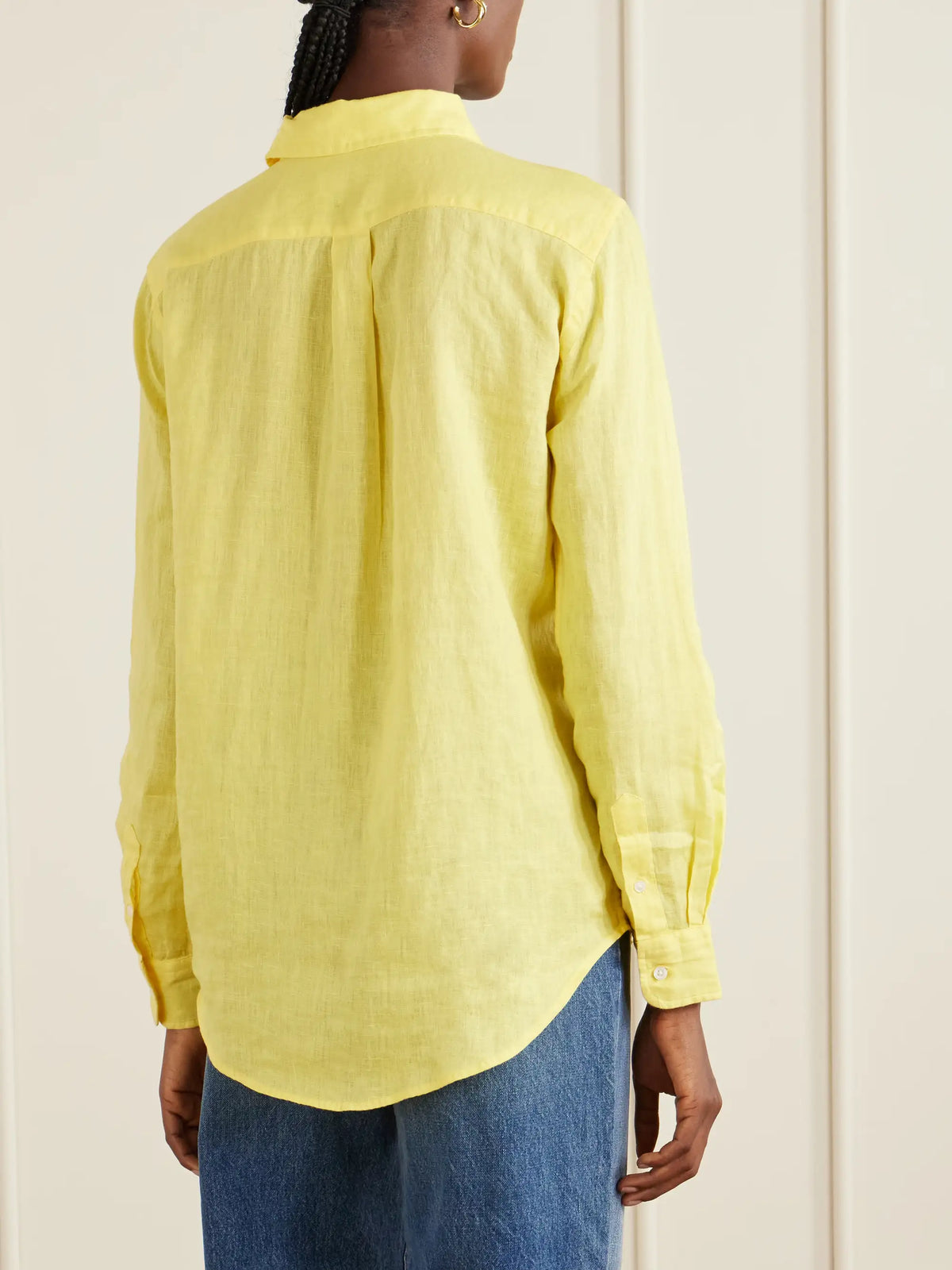 Logo-embroidered Linen Shirt