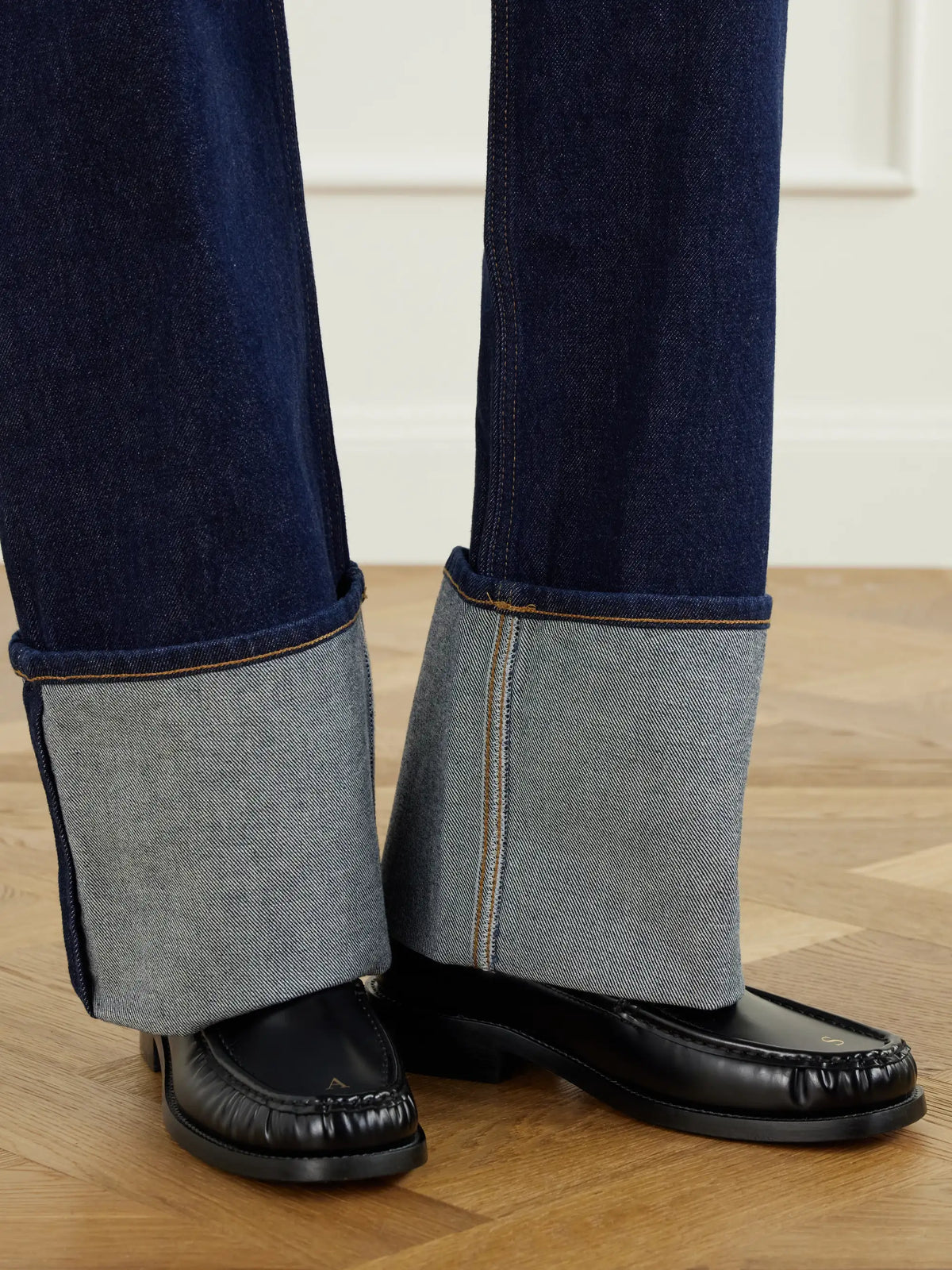 AGOLDE Big Cuff Mid-rise Straight-leg Jeans