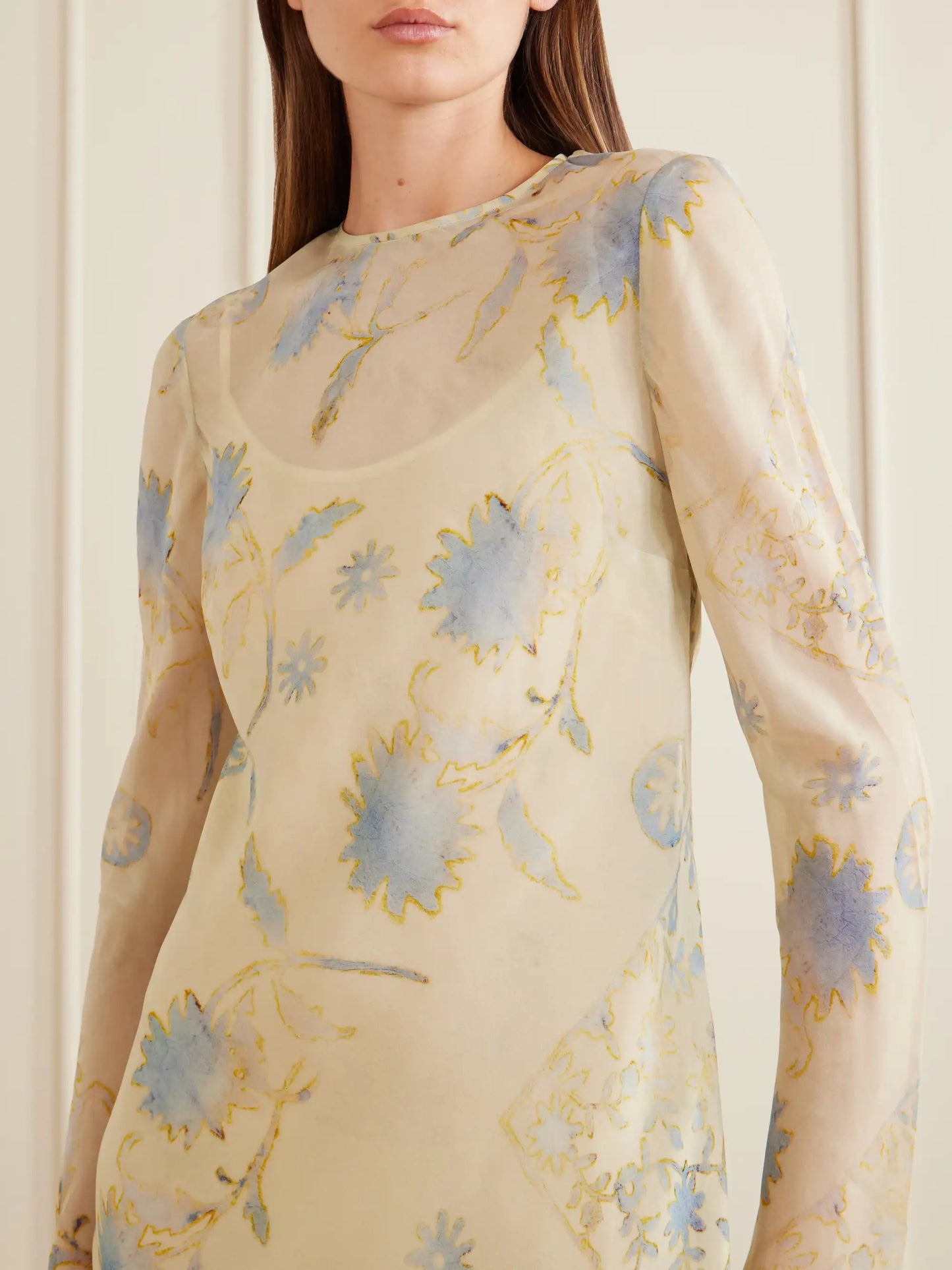 Cecile Floral-print Georgette Maxi Dress