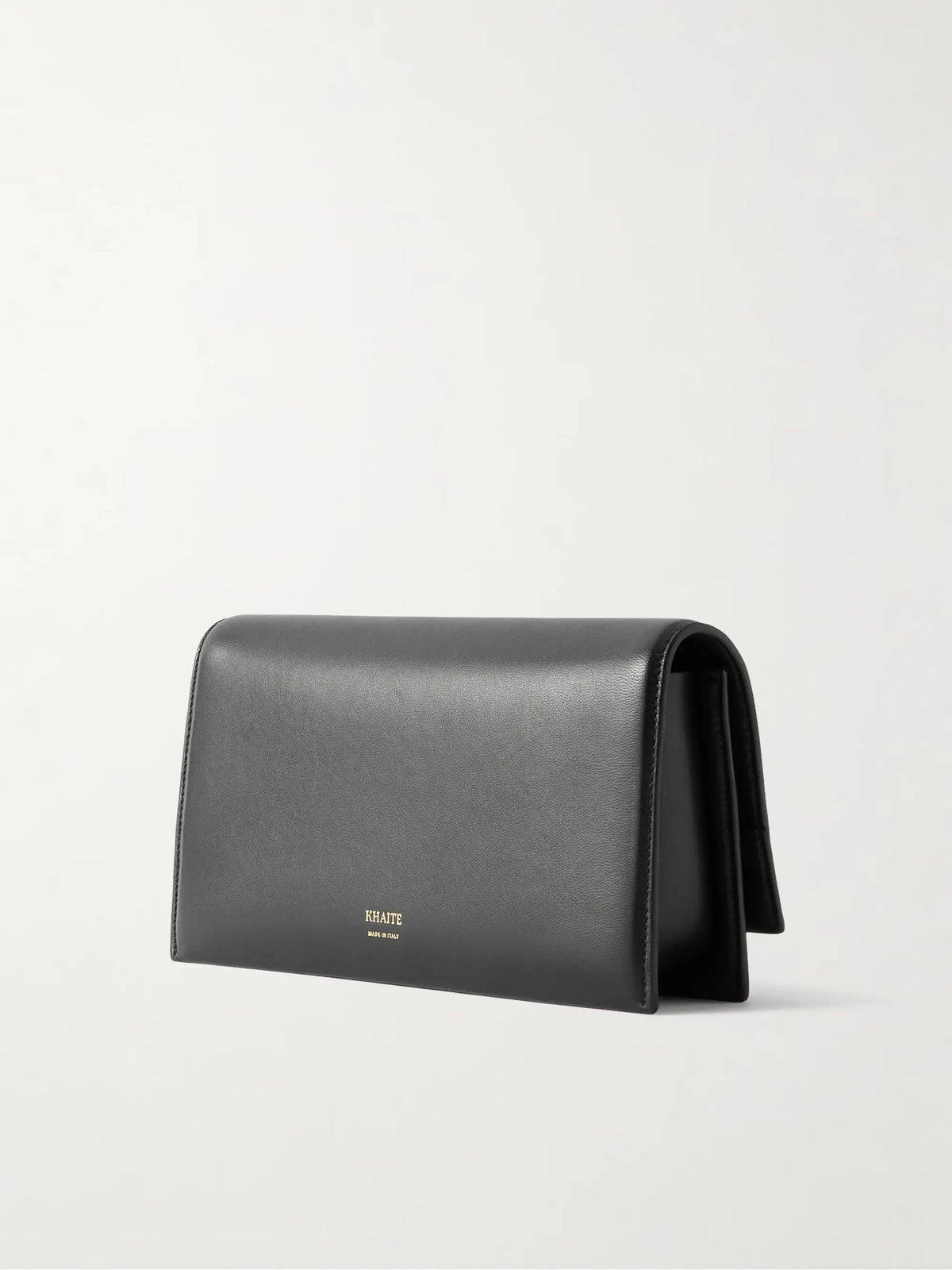 Embellished Textured-leather Clutch