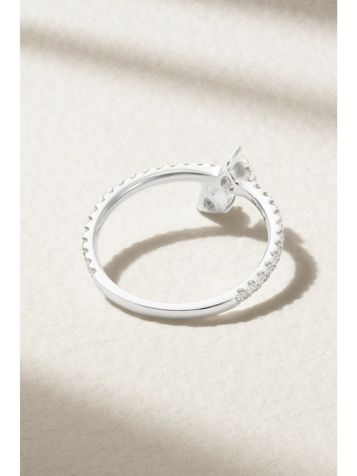 Princess 18-karat White Gold Diamond Ring