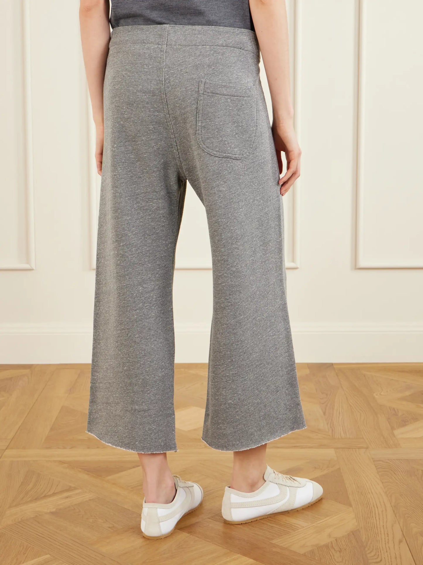 Kiki Cropped Jersey Track Pants