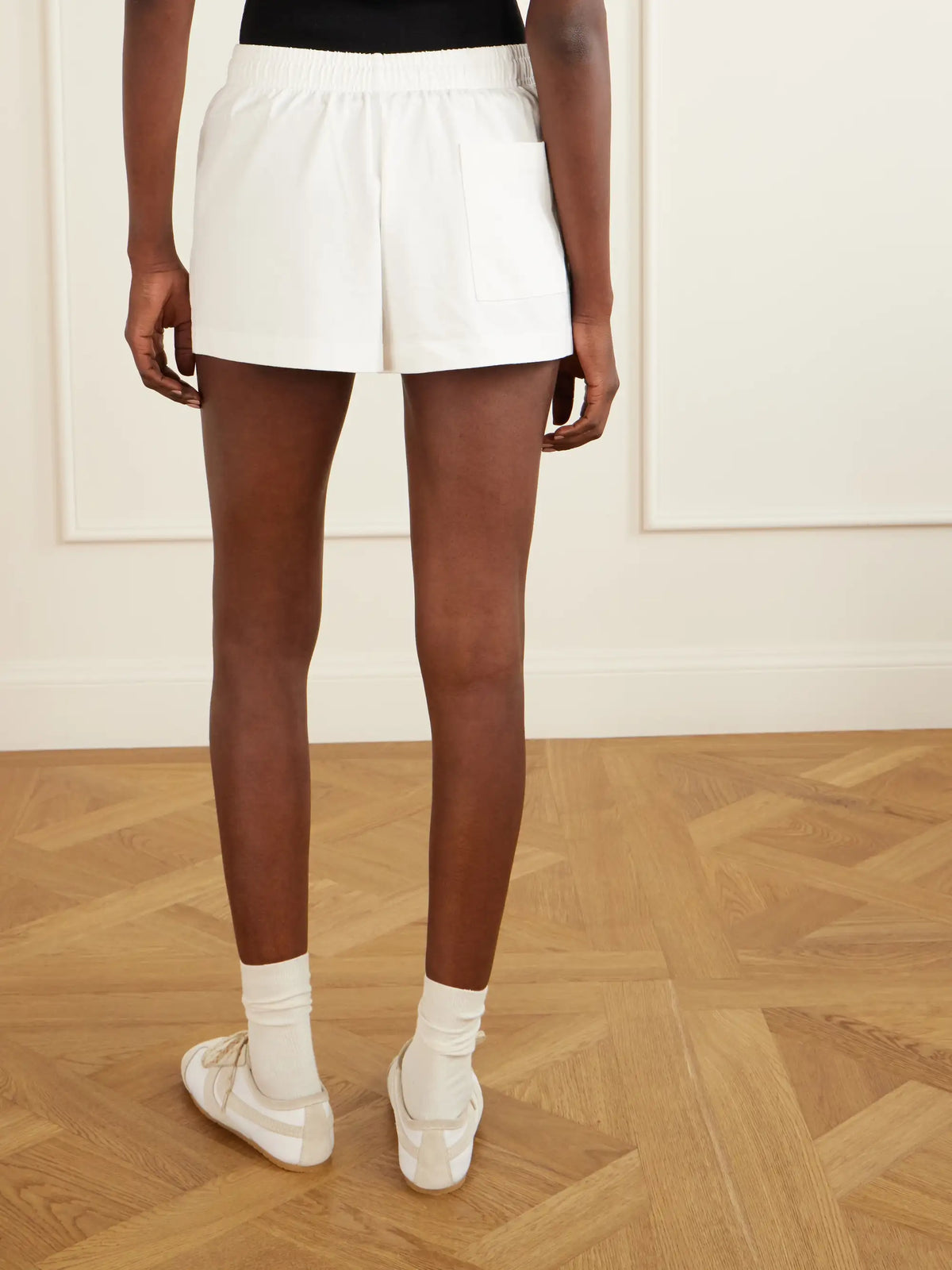 Sporty & Rich Logo-embroidered Cotton Shorts