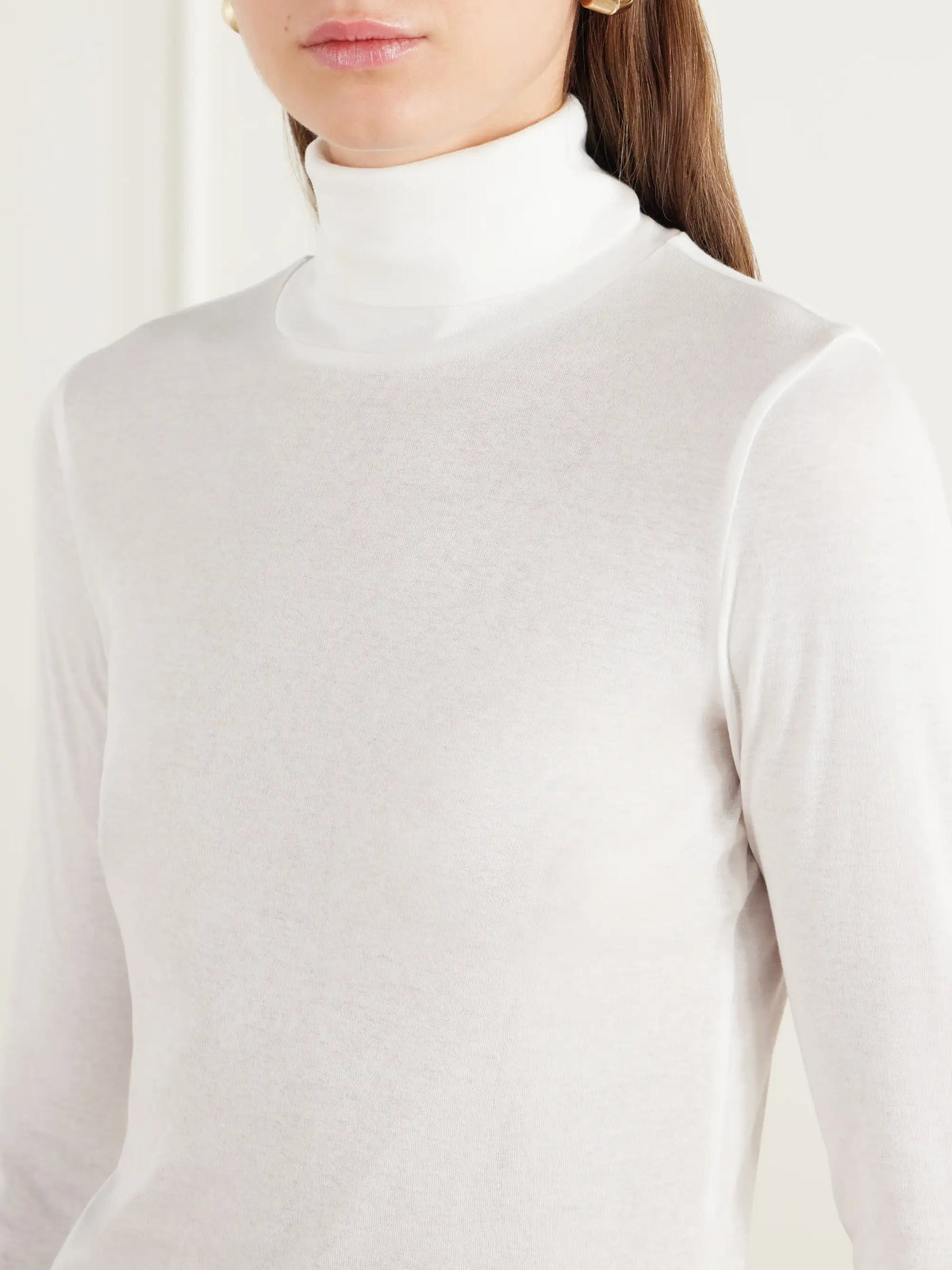 FLORE FLORE Dinah Organic Cotton Turtleneck T-shirt