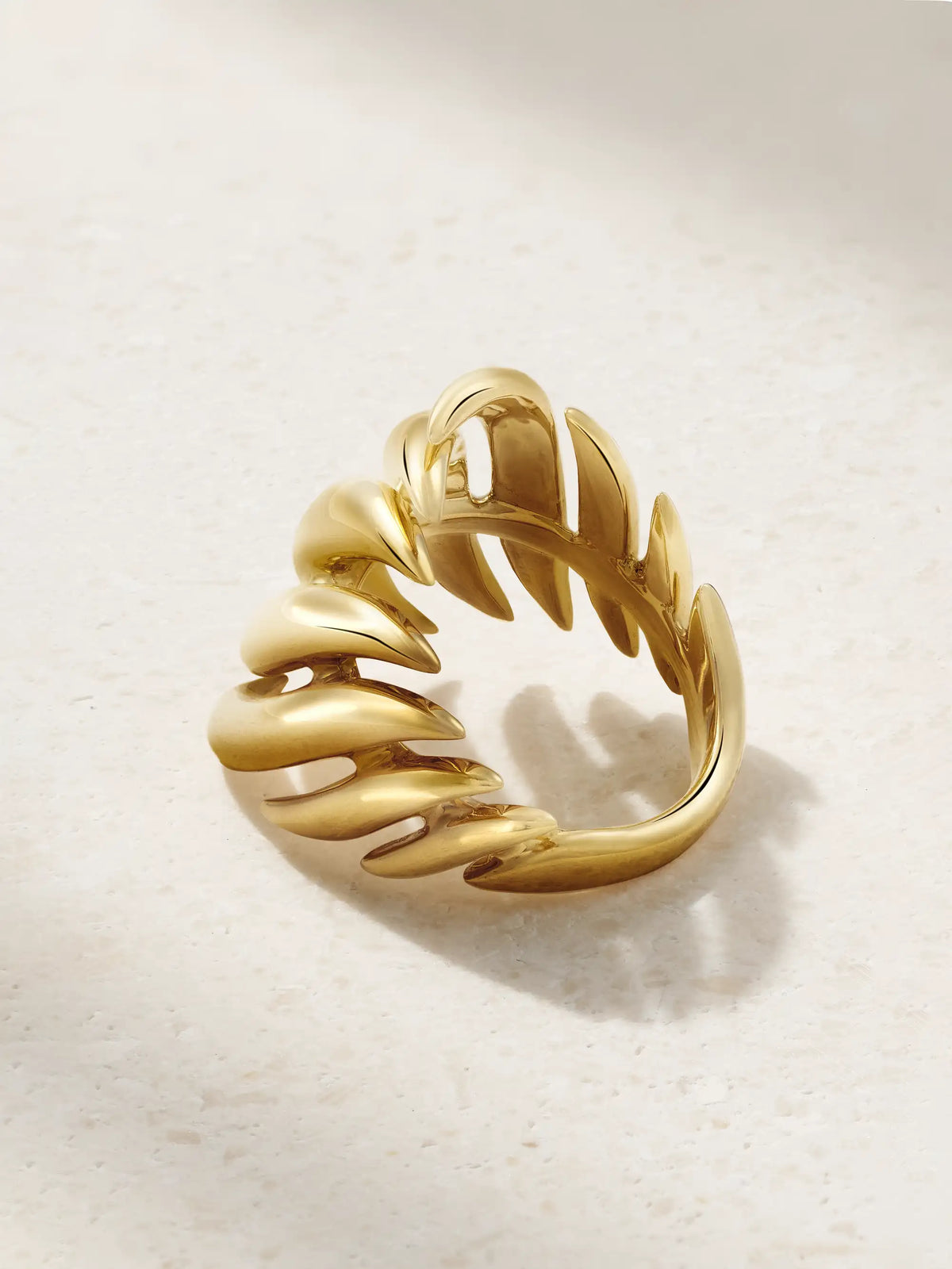 Flame Medium 18-karat Gold Ring