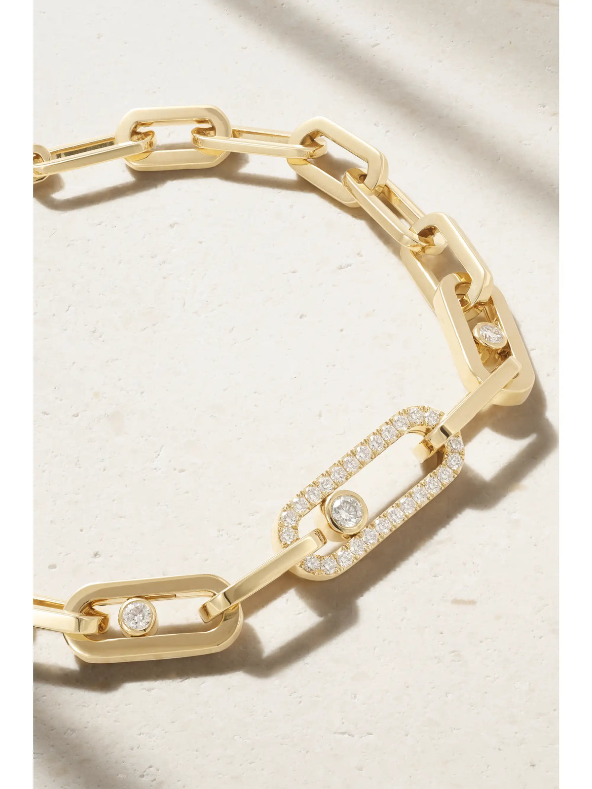 Move Link 18-karat Gold Diamond Bracelet