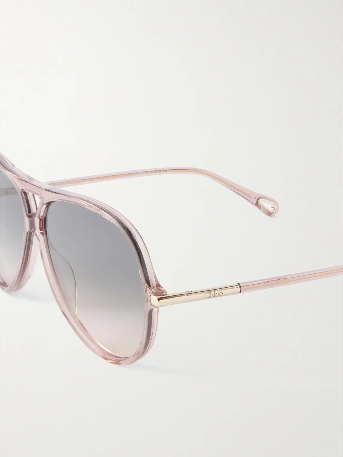 Chloé Tubolar Aviator-style Recycled-acetate Sunglasses