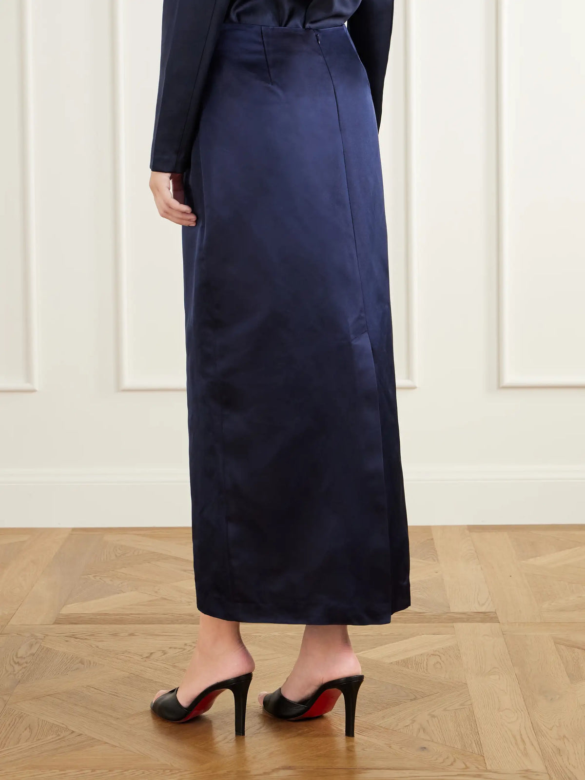 Heirlome Sandrita Duchess Silk-satin Maxi Skirt