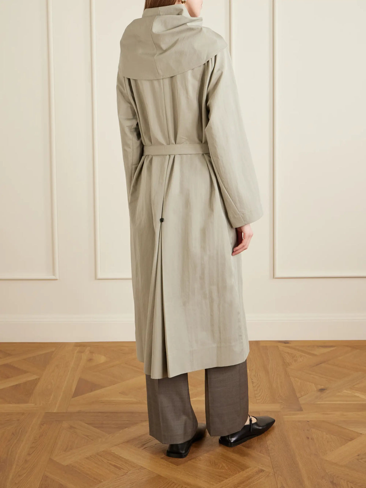 KALLMEYER Dorothy Double-breasted Belted Cotton-blend Trench Coat