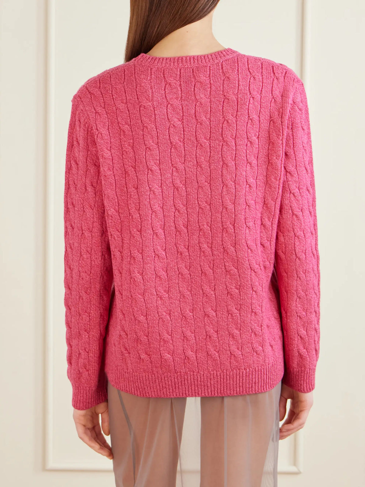 Cable-knit Virgin Wool Sweater