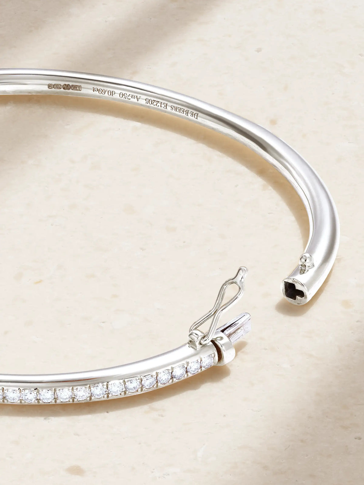 Db Classic 18-karat White Gold Diamond Bangle