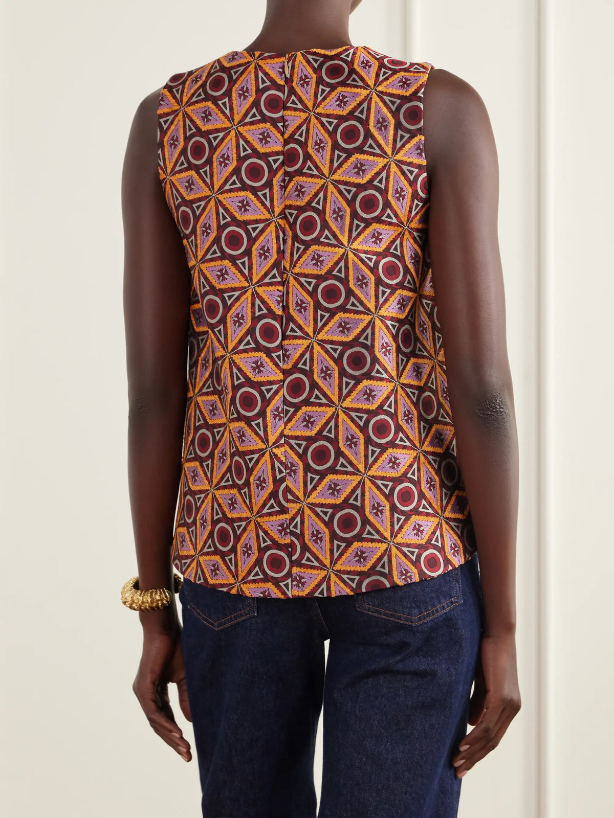 DoubleJ La Scala Jacquard-twill Top