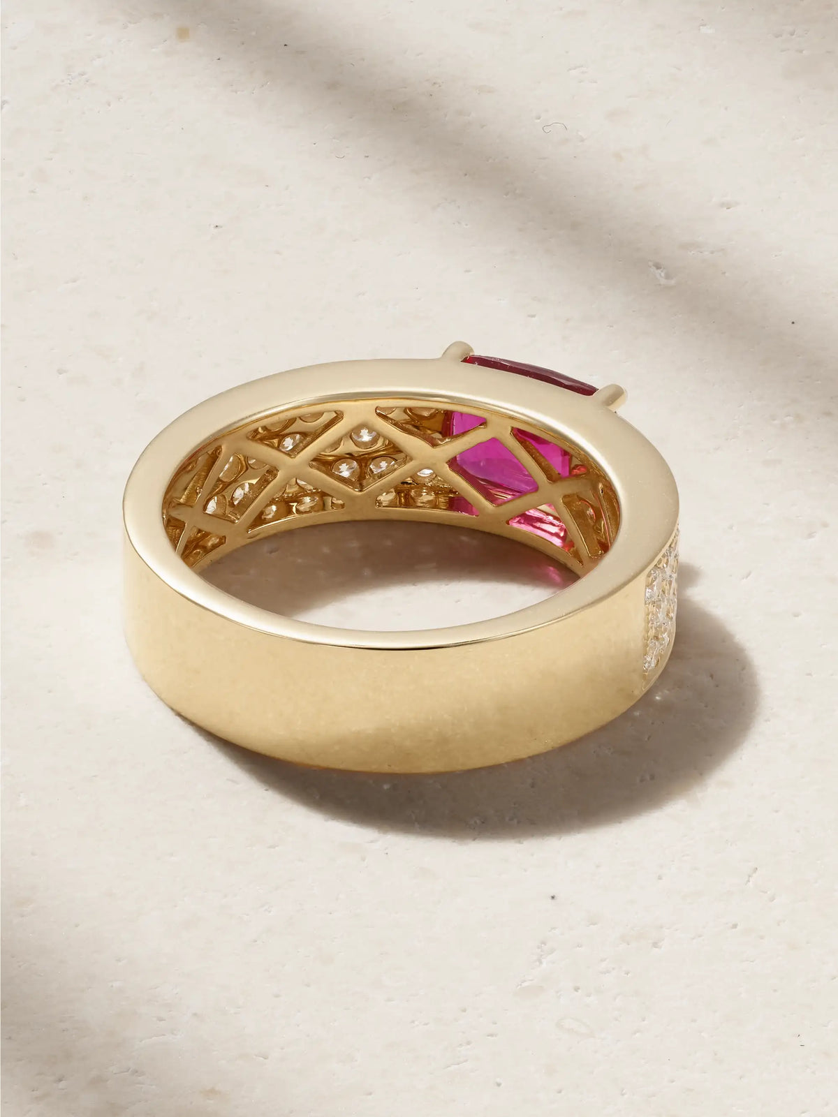 18-karat Gold, Ruby And Diamond Ring