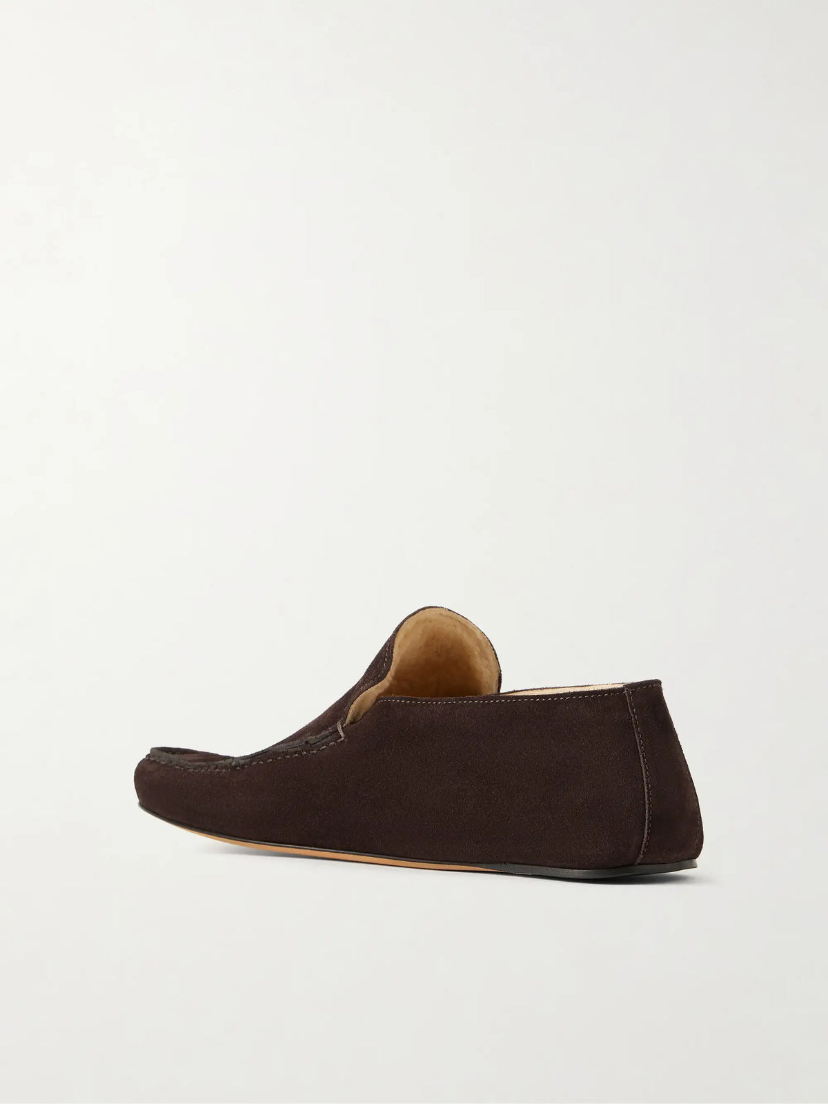 Leo Shearling-lined Suede Loafers