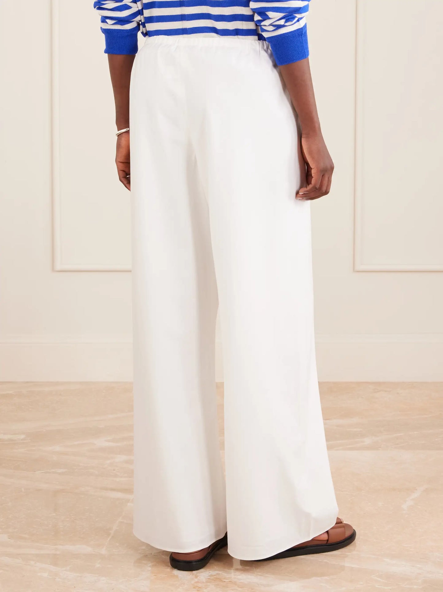 Colby Cotton-poplin Wide-leg Pants