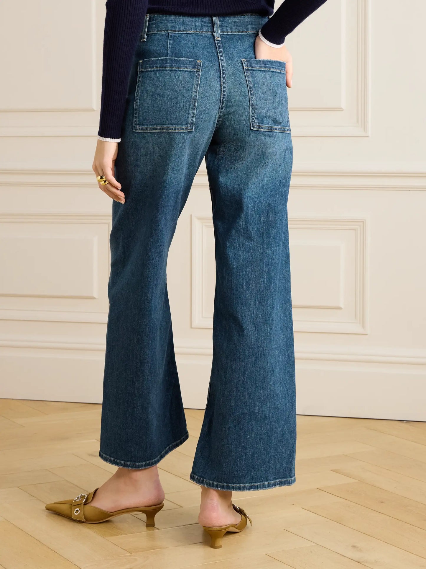 Megan High-rise Wide-leg Jeans