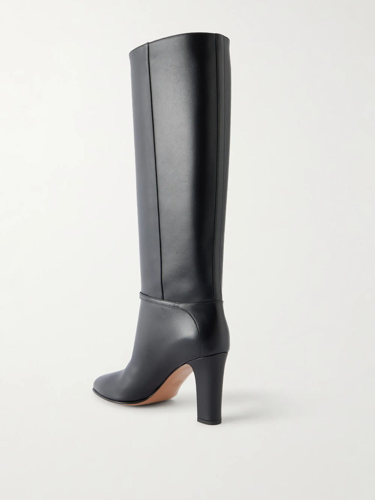 Pattie 85 Buckle-embellished Leather Knee Boots