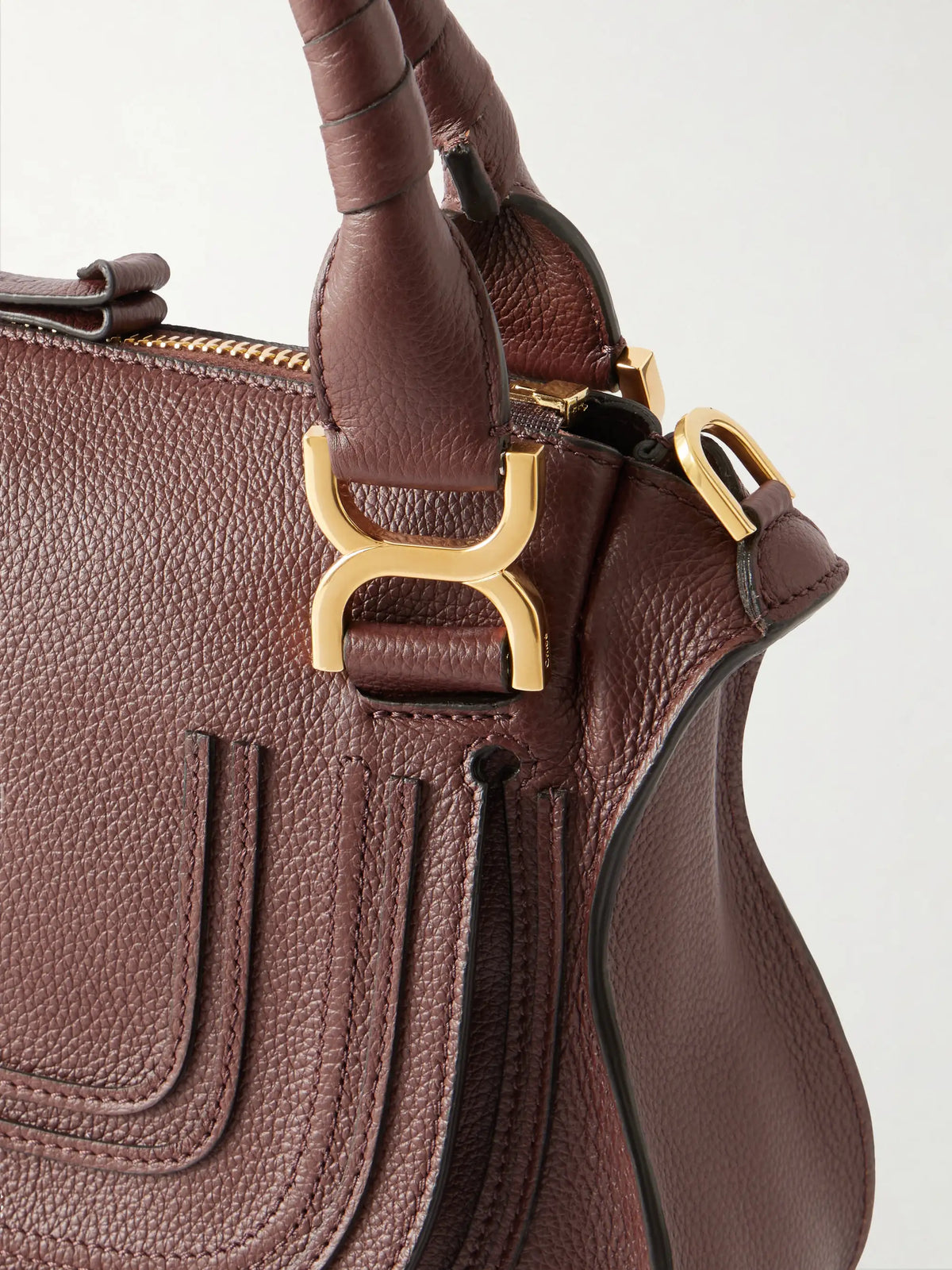 Marcie Medium Textured-leather Tote