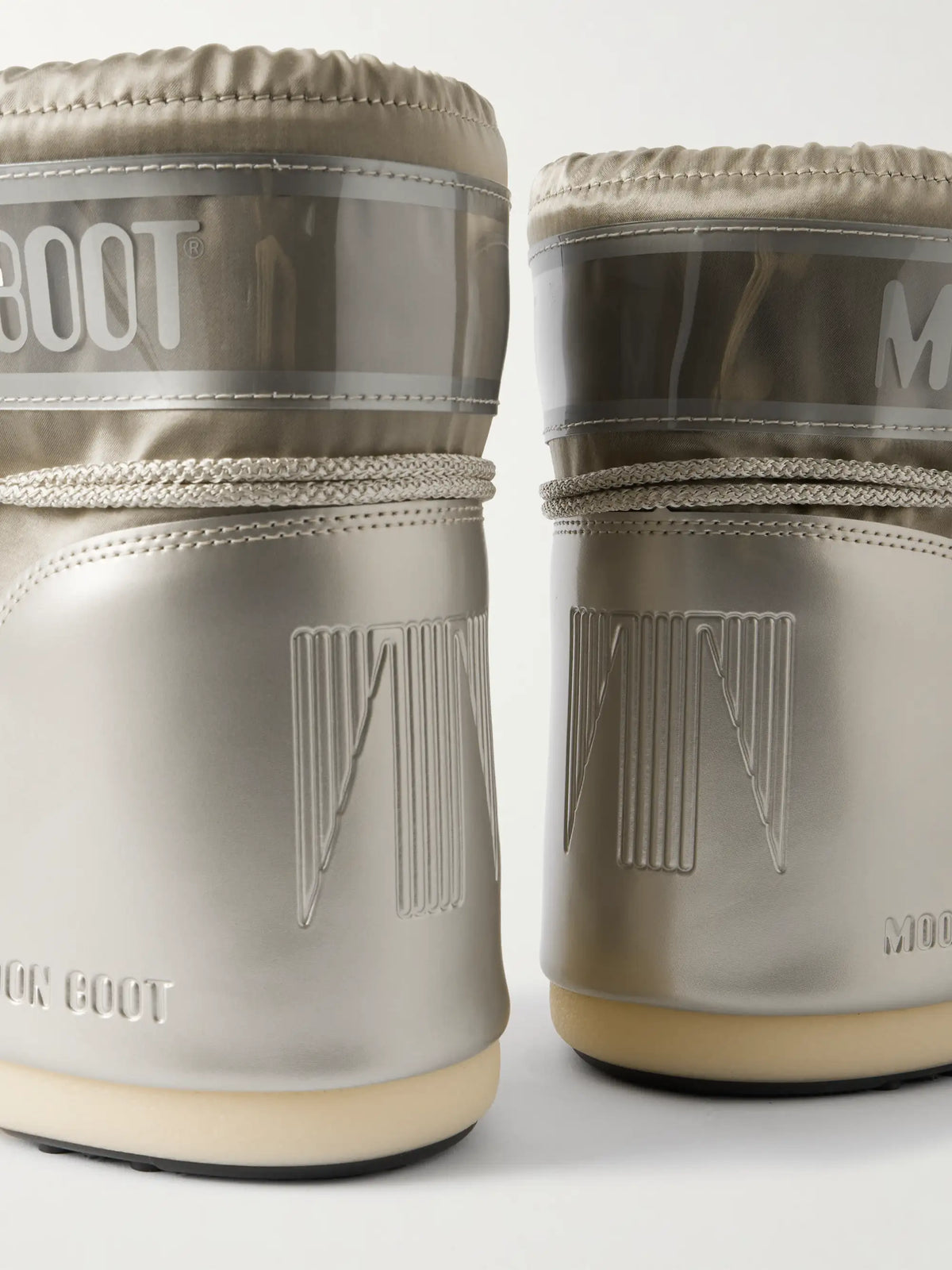 Icon Glow Glance Metallic Satin And Pvc Snow Boots