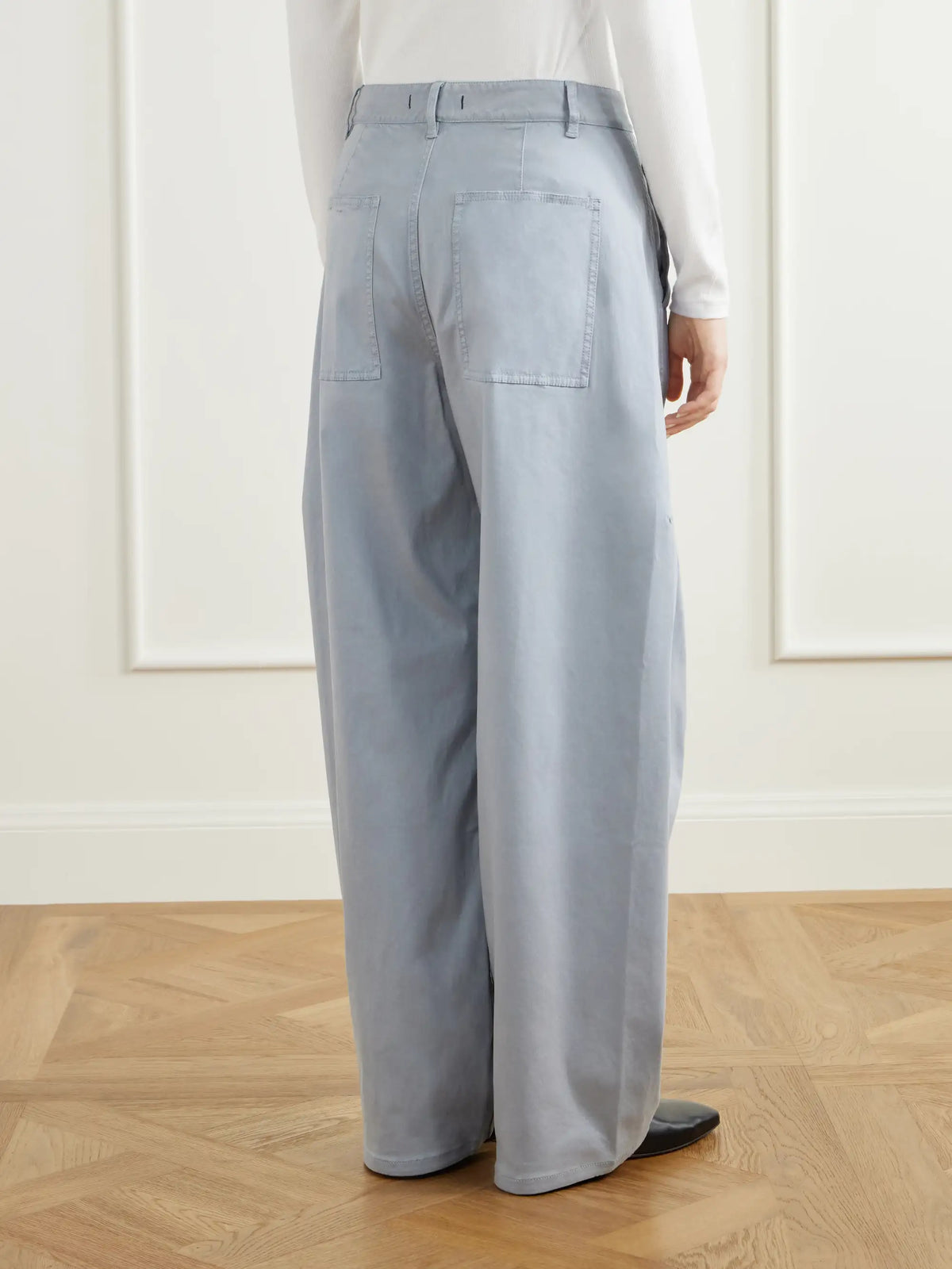 Tibi Sid Lyocell-blend Twill Wide-leg Pants