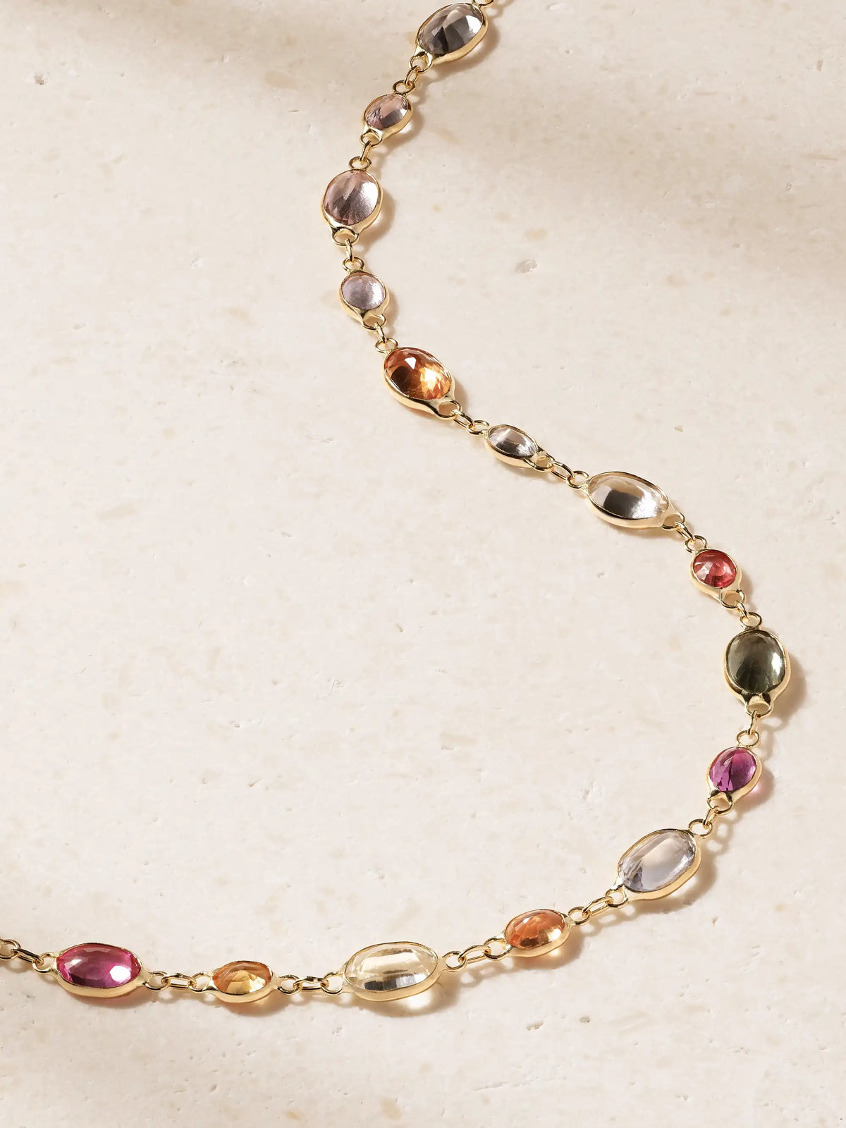 JIA JIA Chakra 18-karat Gold And Sapphire Beaded Necklace