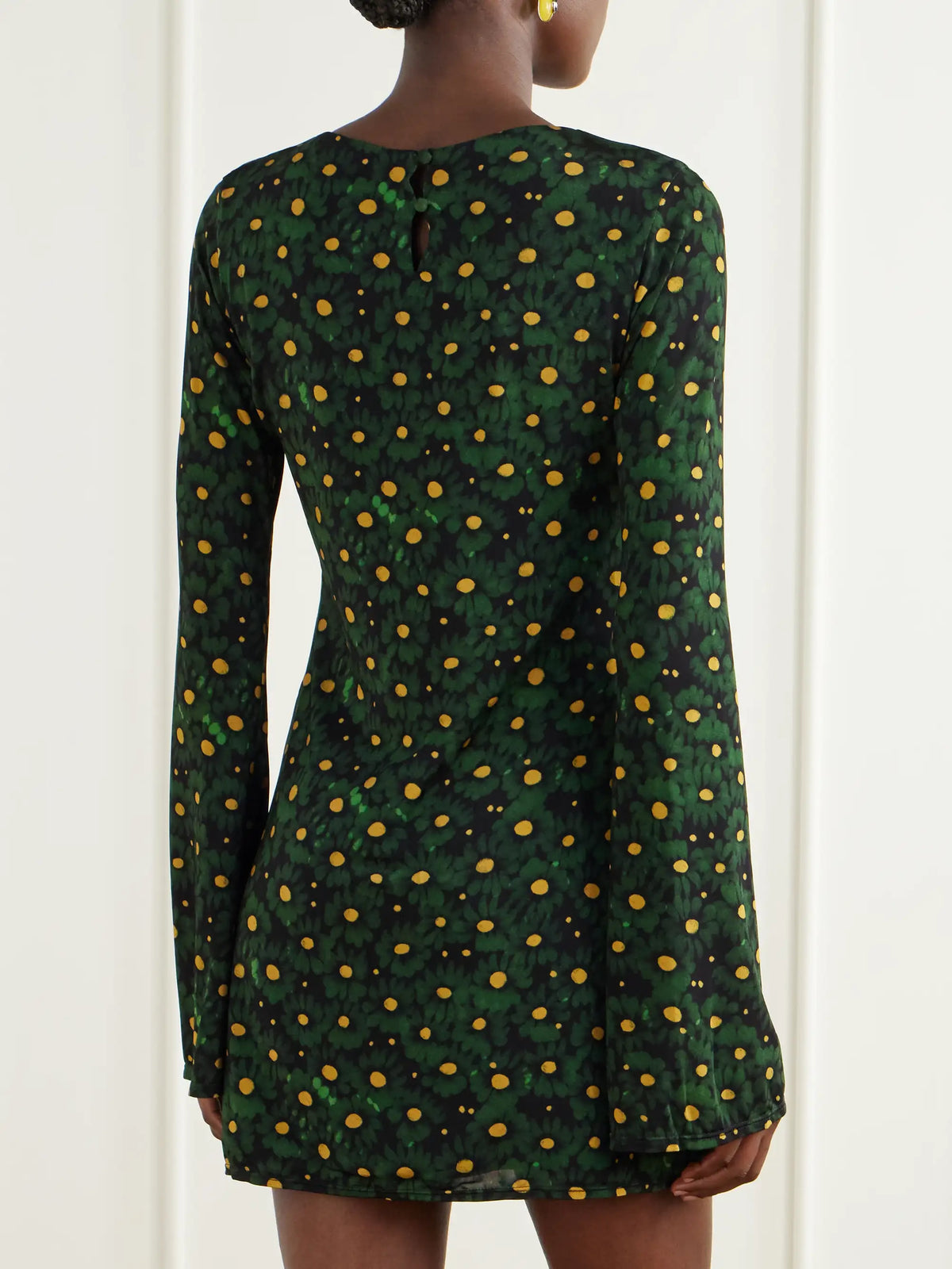 Cala de la Cruz Maisha Floral-print Stretch-jersey Mini Dress
