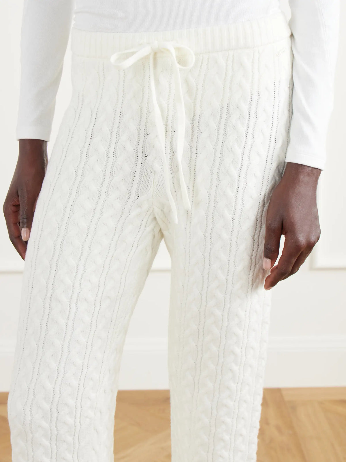 SKIMS Cable-knit Straight-leg Pants
