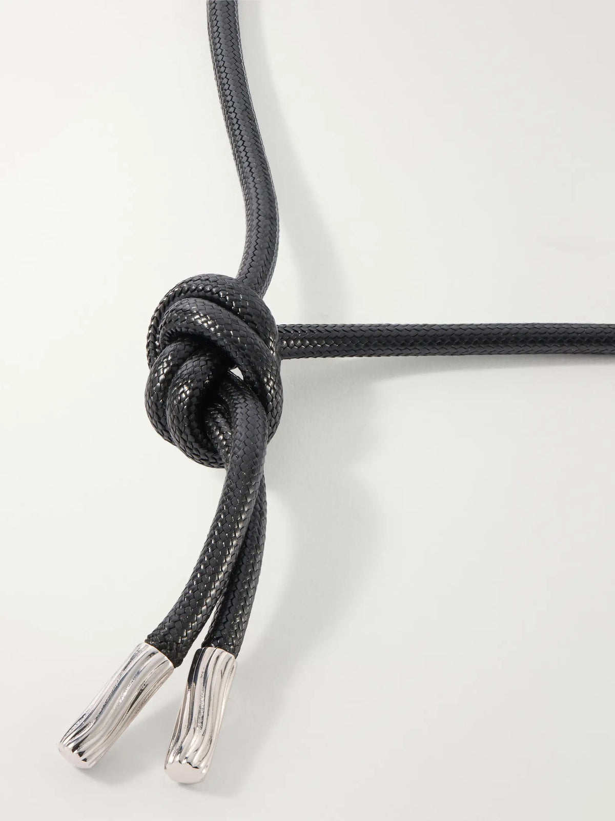 Julietta Chamonix Rhodium-plated, Onyx And Mother-of-pearl Cord Necklace