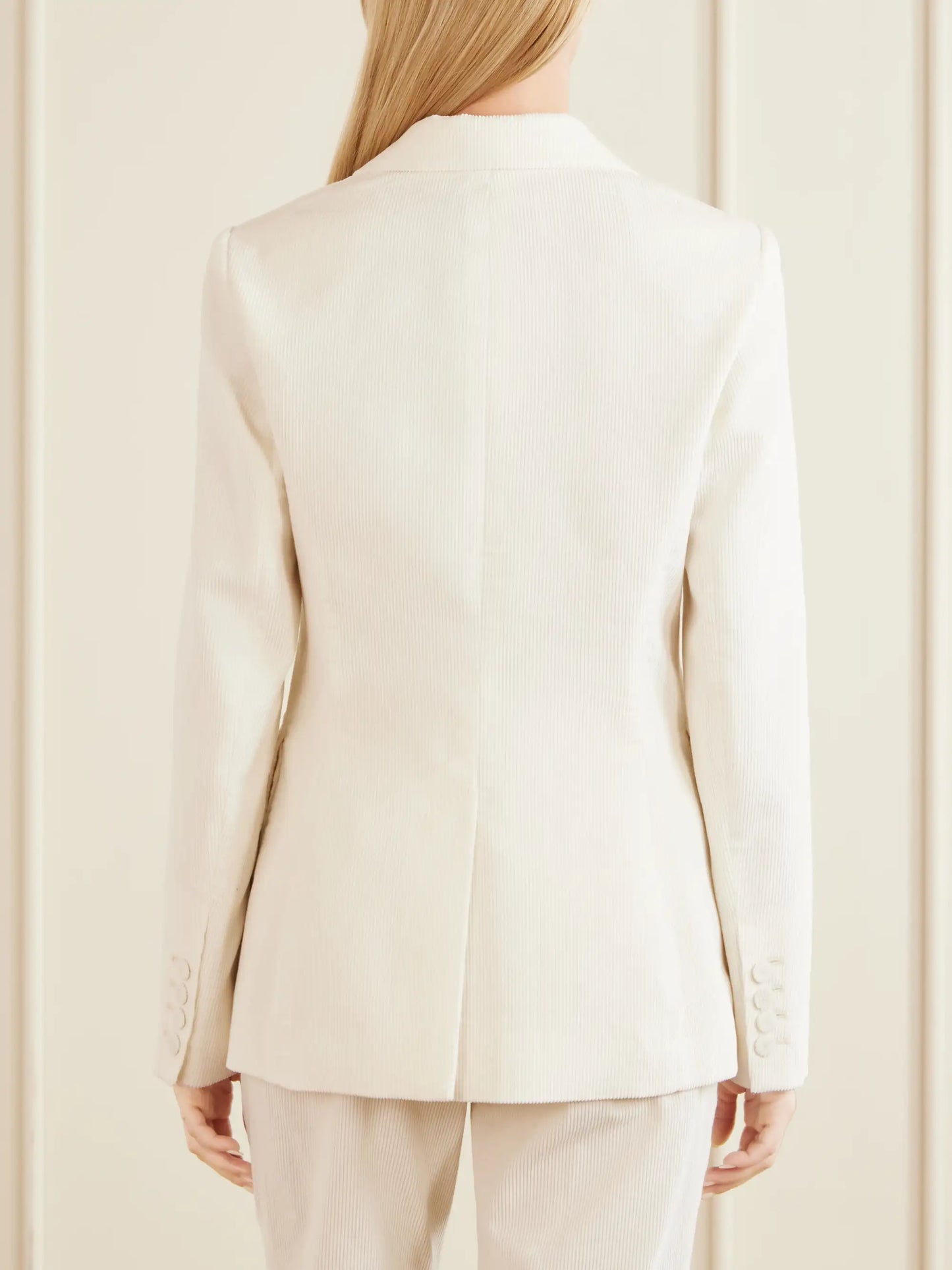 Louisa Cotton Ribbed Blazer