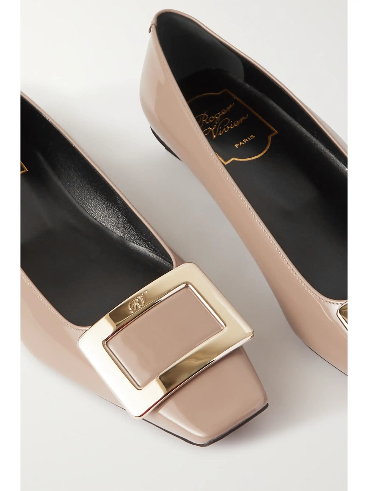 Roger Belle Vivier Patent-leather Ballet Flats