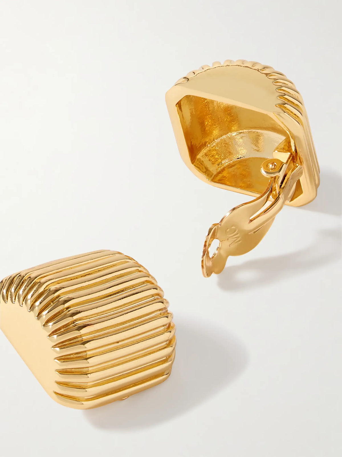 Elle Gold-plated Clip Earrings