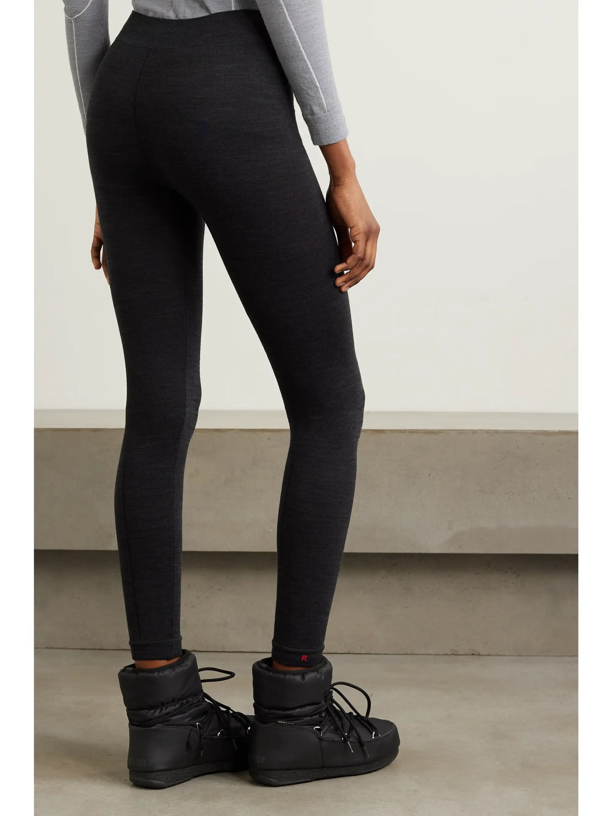 Technical Stretch Wool-blend Leggings