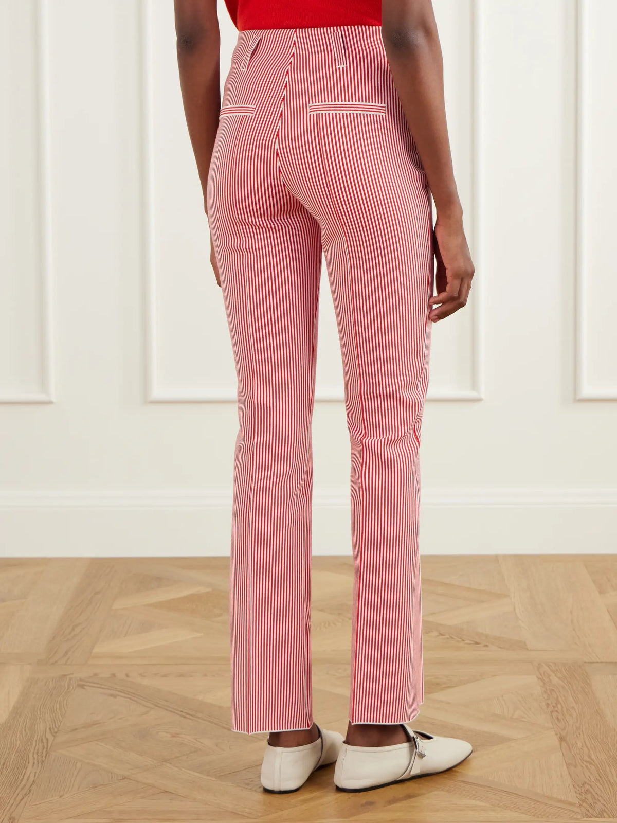 HIGH SPORT Luke Striped Cotton-blend Straight-leg Pants