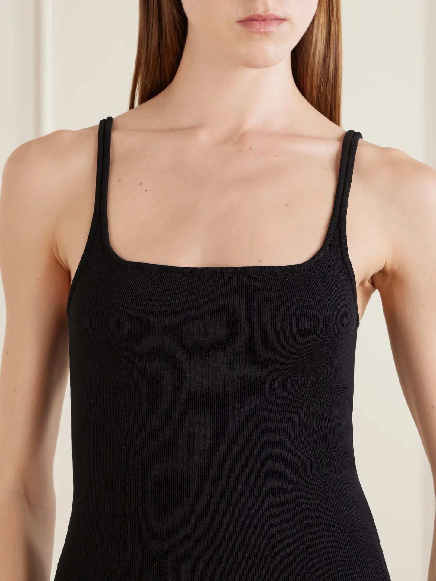 Rib-knitted Jersey Tank