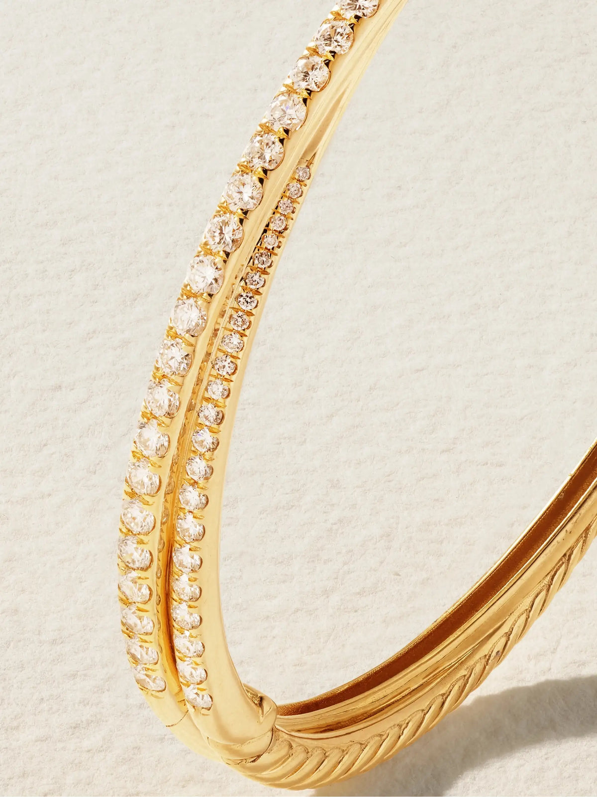 Crossover 18-karat Gold Diamond Bracelet