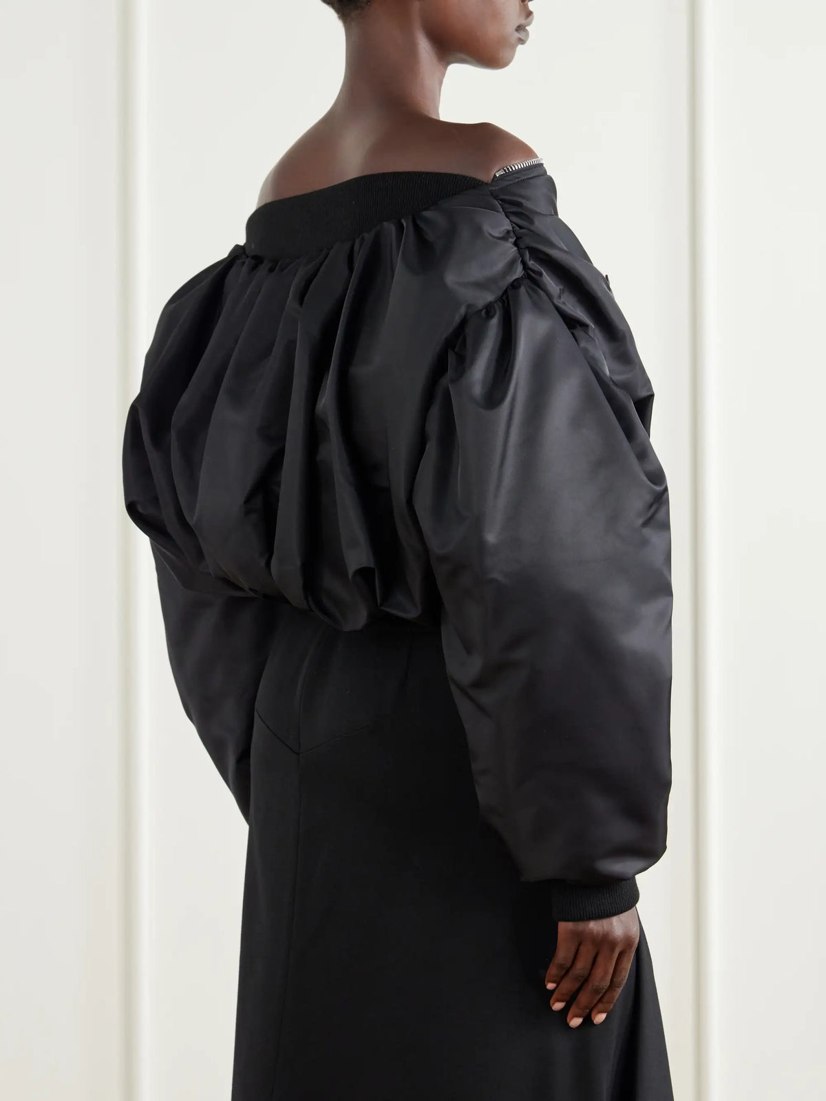 Givenchy Padded Off-the-shoulder Bomber Jacket