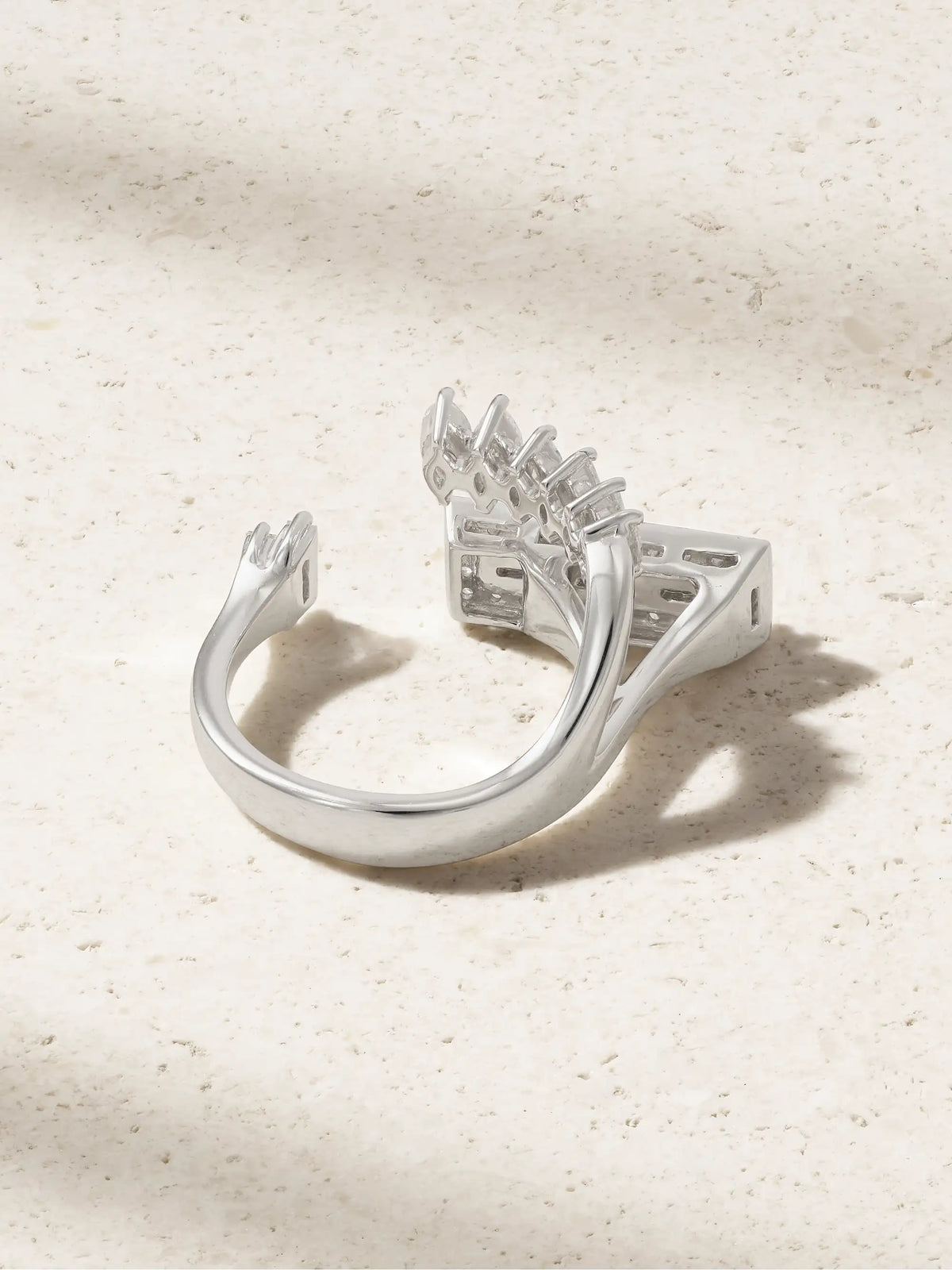 Y-not 18-karat White Gold Diamond Ring