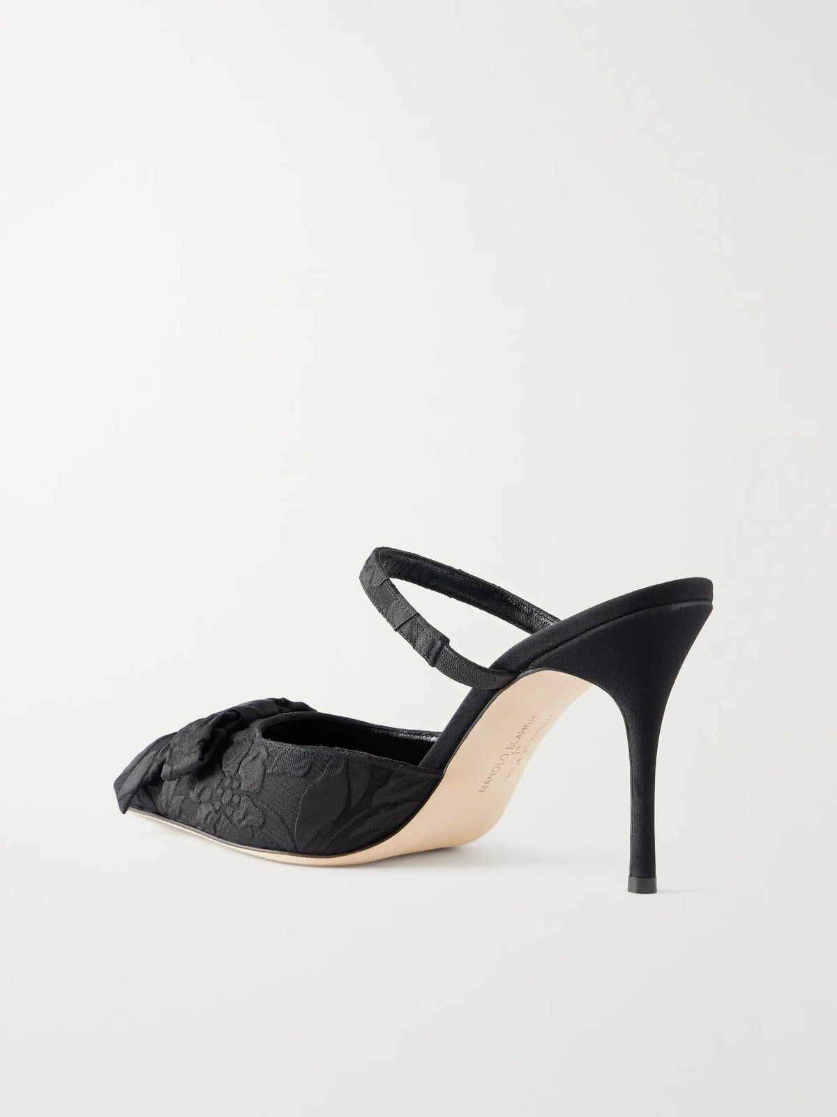 + Emilia Wickstead Lurum 90 Bow-embellished Jacquard Mules