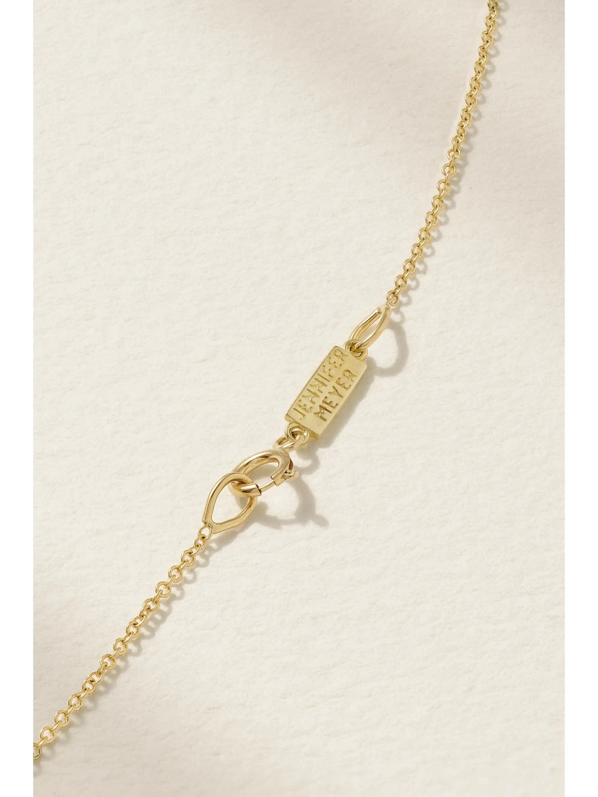 Mini Elephant 18-karat Gold Diamond Necklace